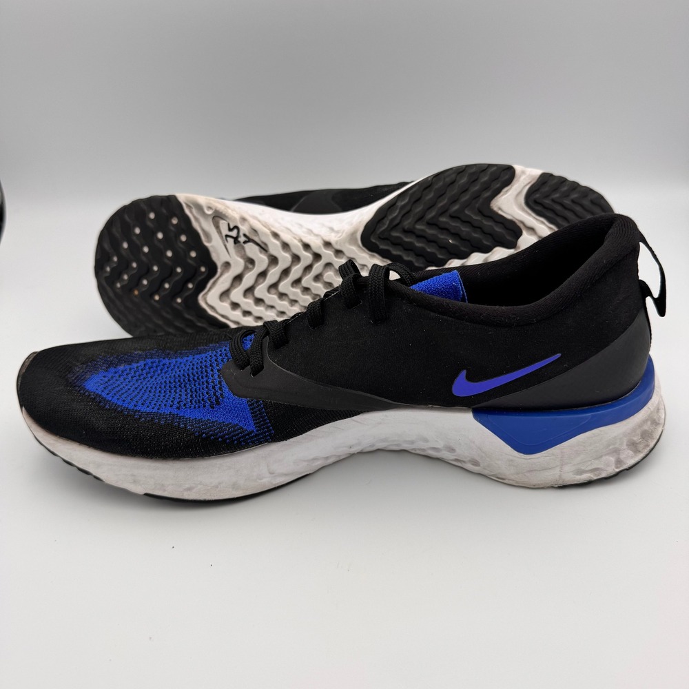 Nike Odyssey React Running Shoes Black Blue Men's 10 Athletic Sneakers - Picture 7 of 8